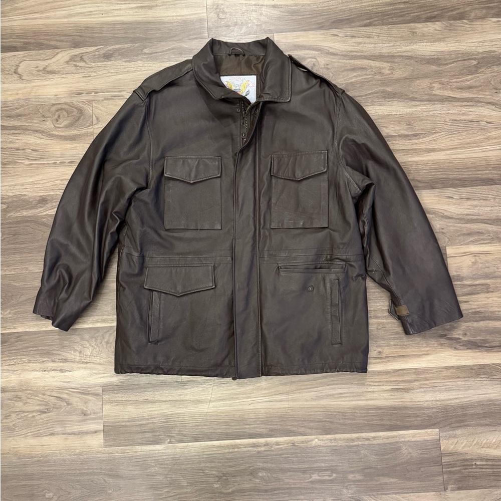 Black Military Field Jacket with Classic Collar